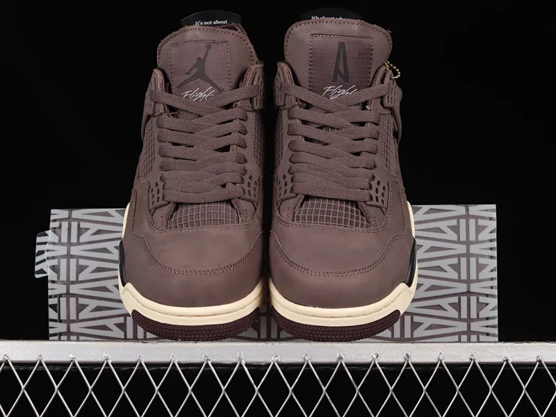 All categories Air Jordan Jordan series basketball shoes Air Jordan 4 pure original version A Ma Maniére x Air Jordan 4 "Violet Ore" AJ4 Joe 4 joint model burgundy red DV6773-220